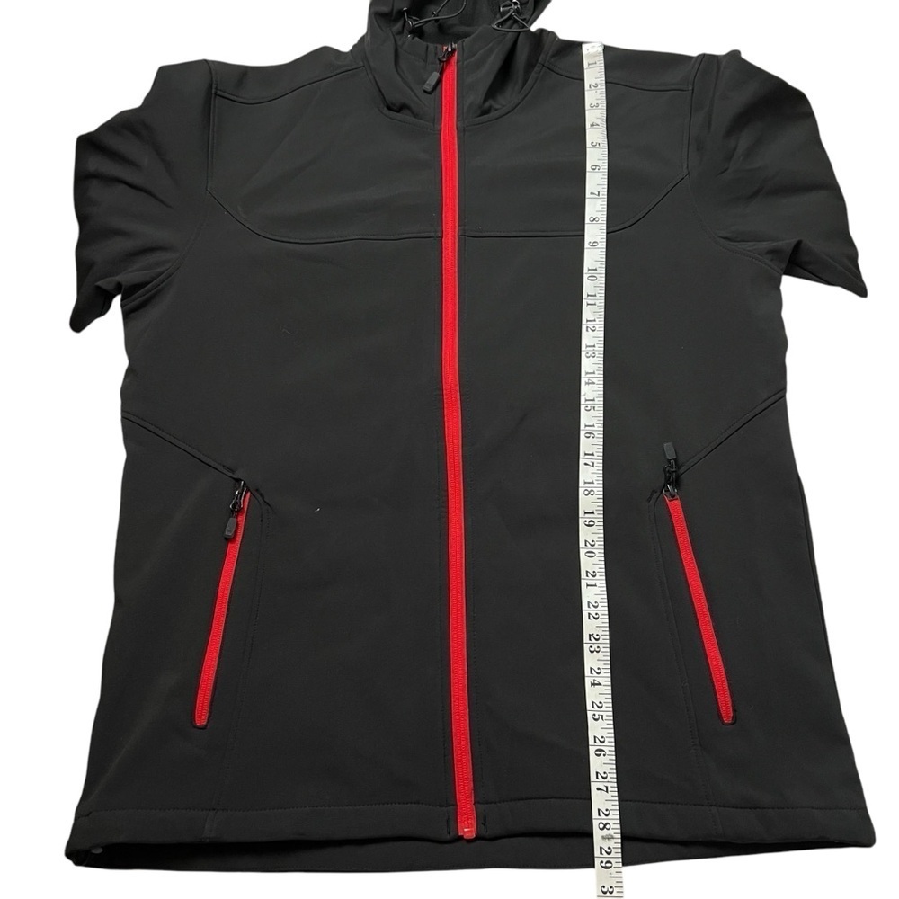 Stormtech Mens Jacket Full Zip Orbiter Softshell Hoodie Black SZ L Cenex KSH-1 - Picture 8 of 9